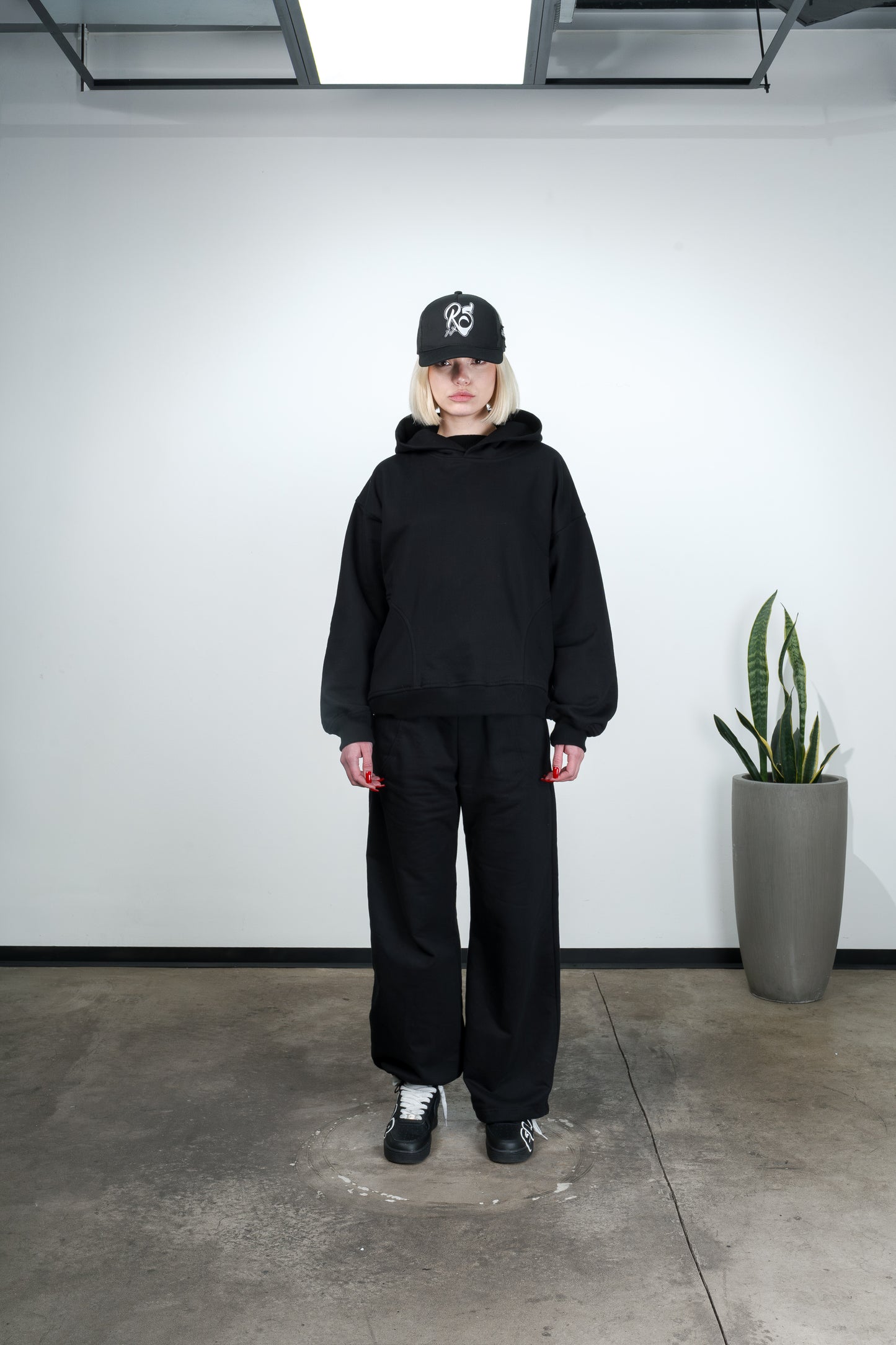 Black Adjustable Sweatpants