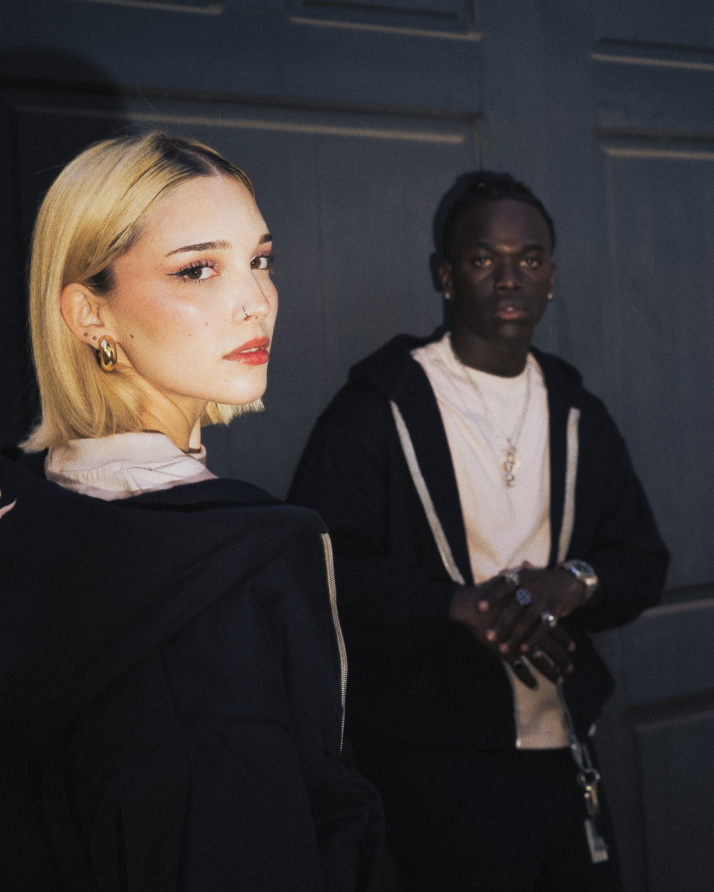 Blue Navy Double Zipped