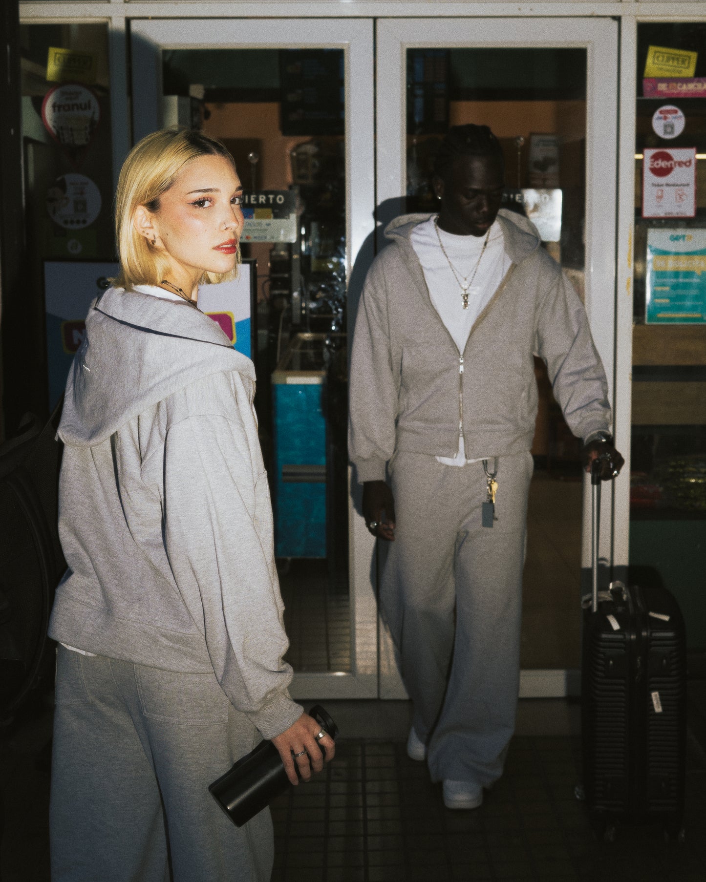 Grey Wide Leg Sweatpants