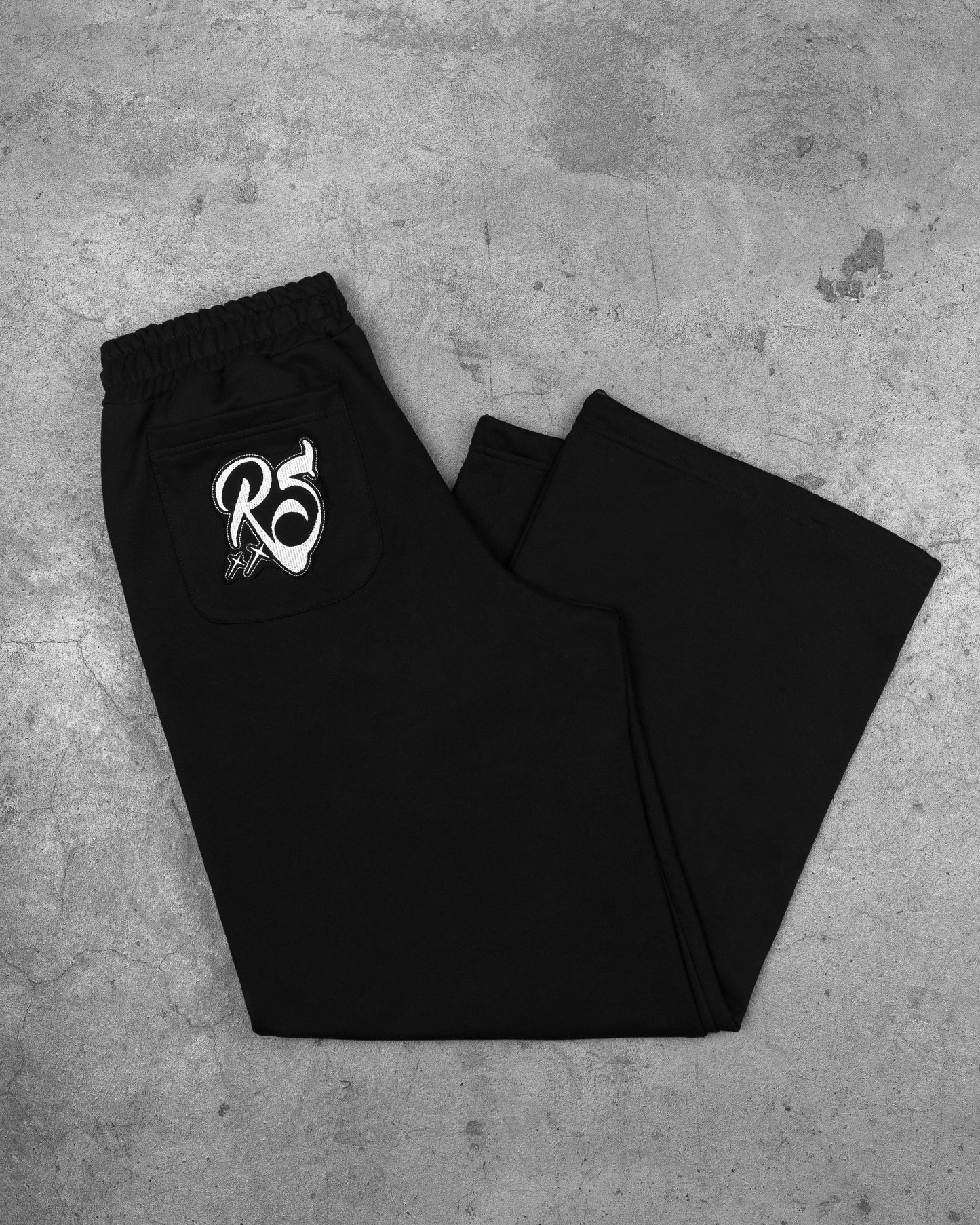 Black Adjustable Sweatpants