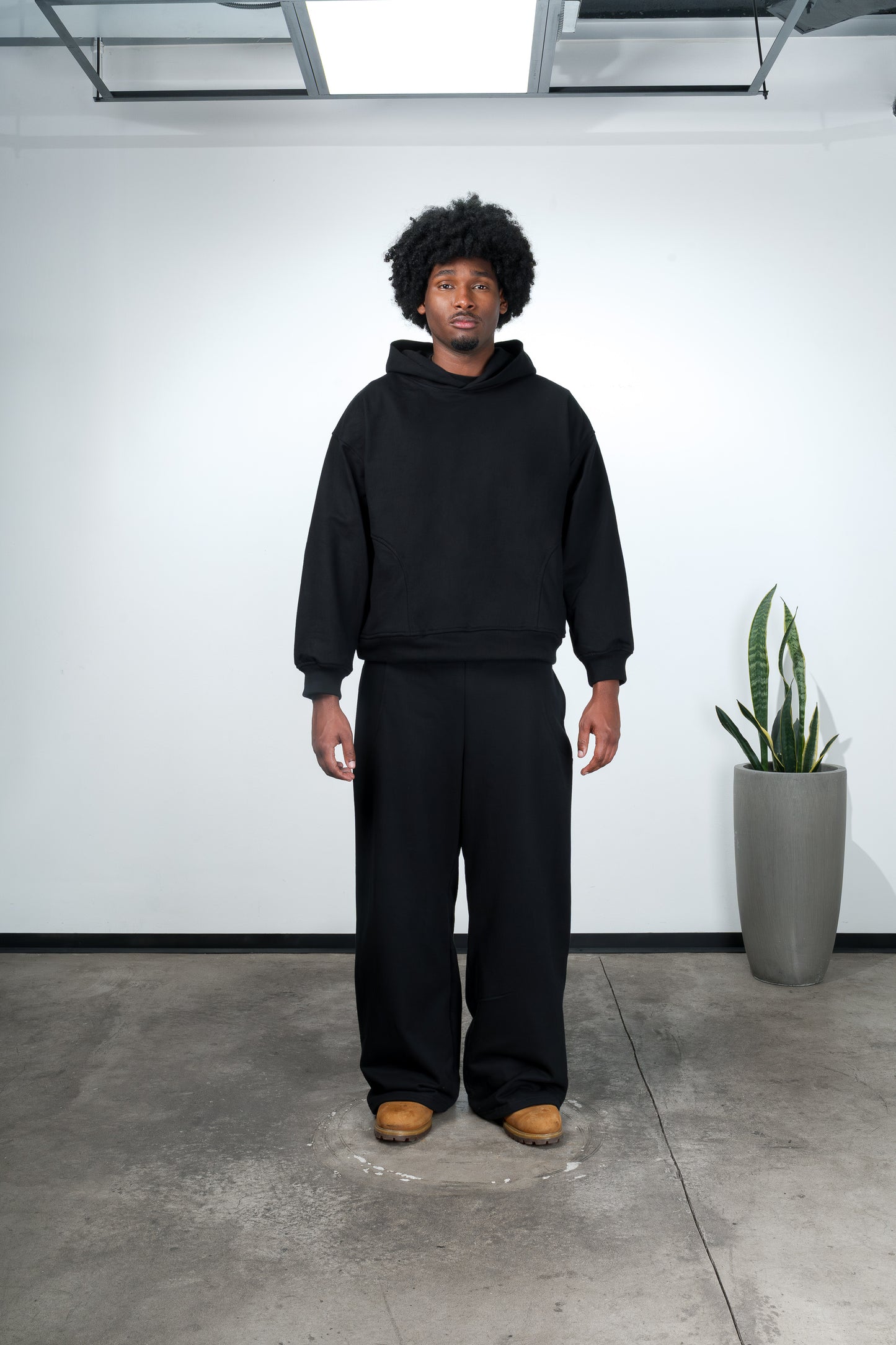 Black Adjustable Sweatpants