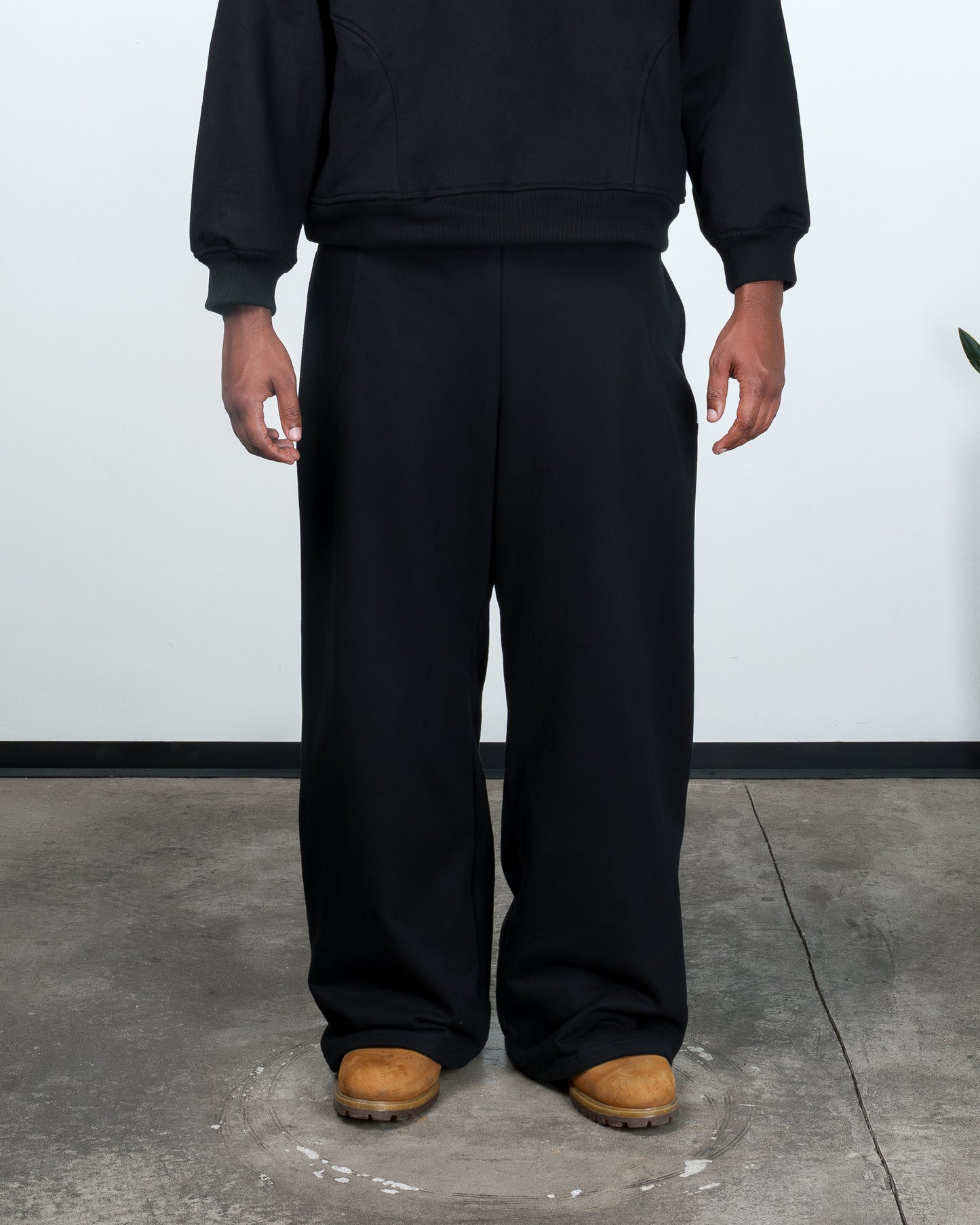 Black Adjustable Sweatpants