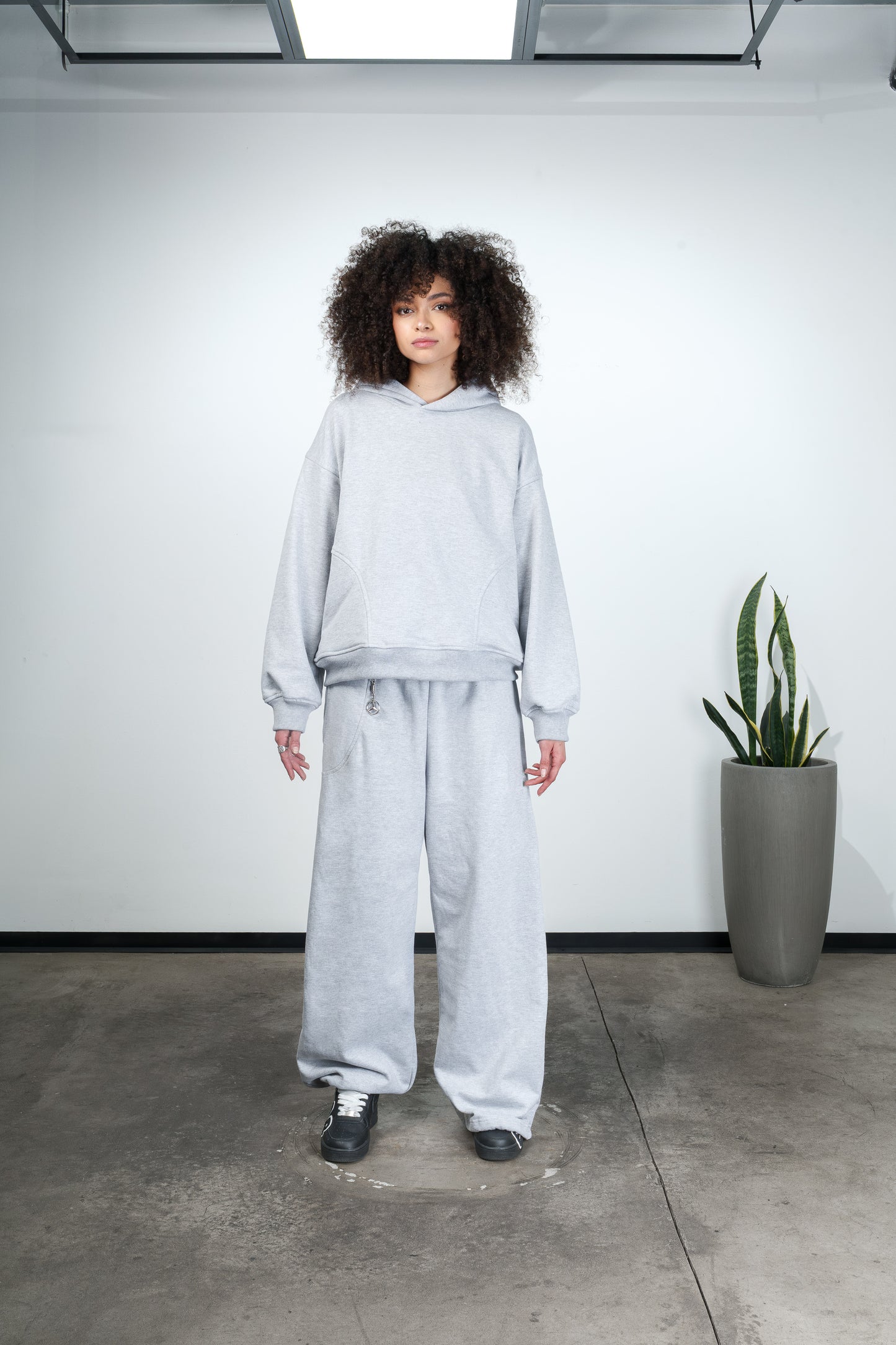 Grey Adjustable Sweatpants