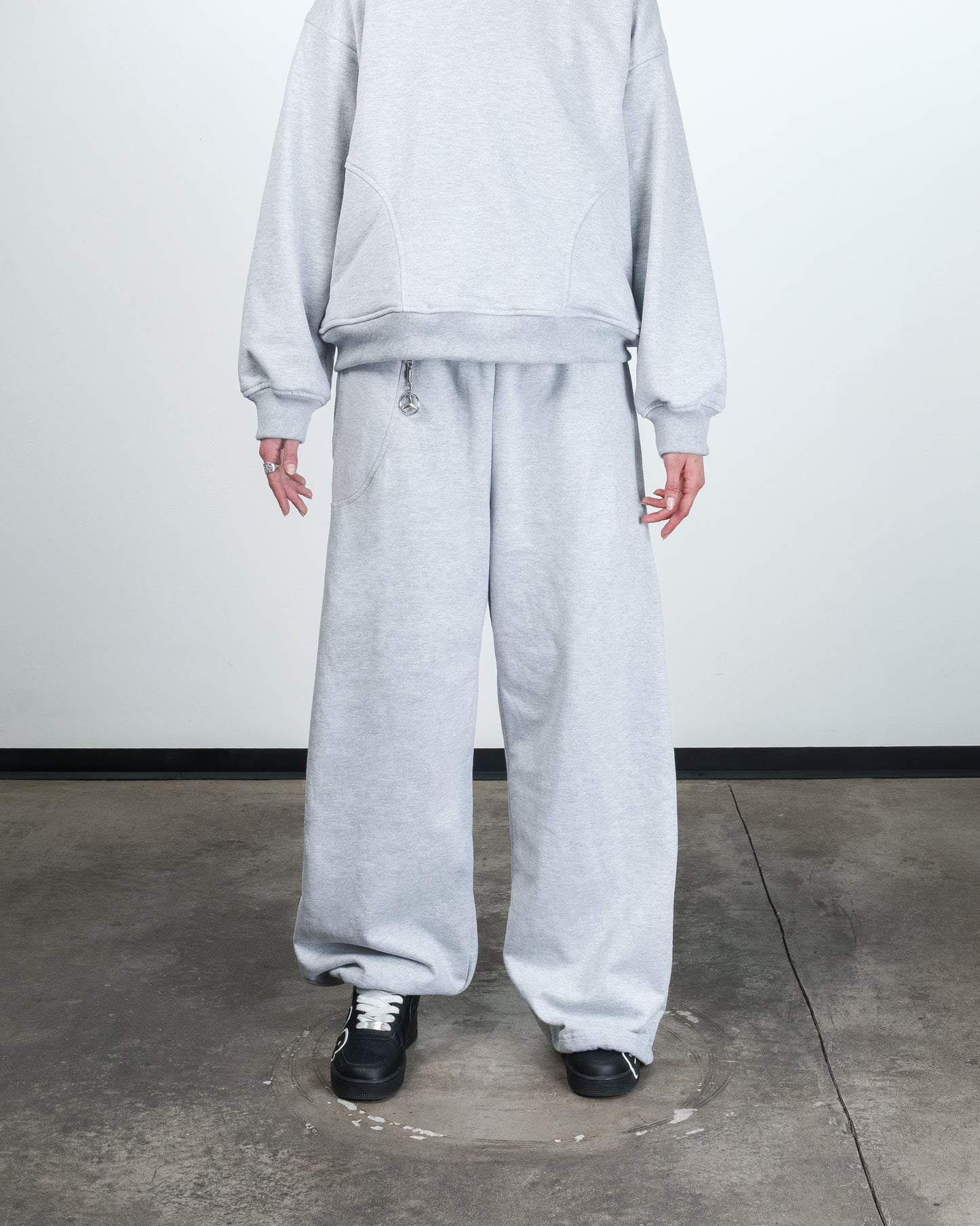 Grey Adjustable Sweatpants