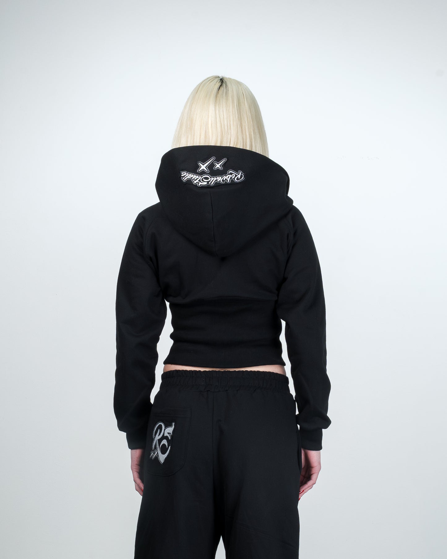 Black Zipper Hoodie