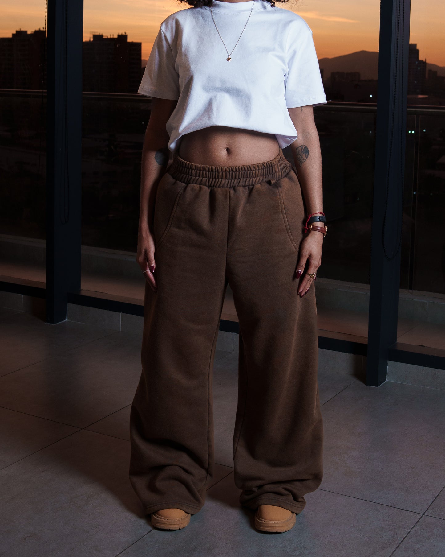 Washed Brown RS Sweatpants