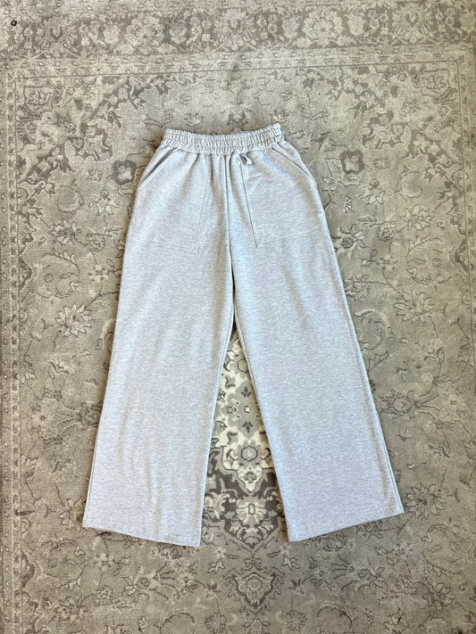 Grey Wide Leg Sweatpants