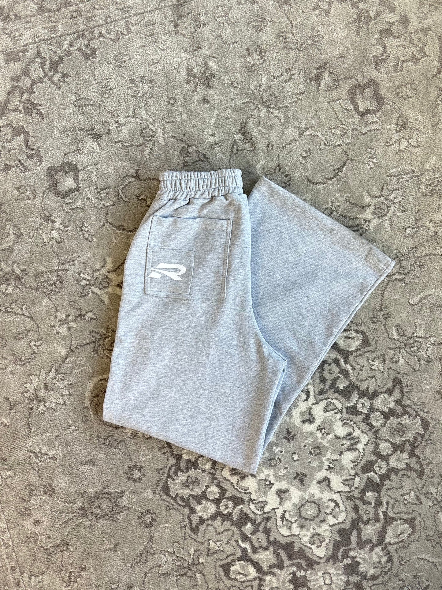 Grey Wide Leg Sweatpants
